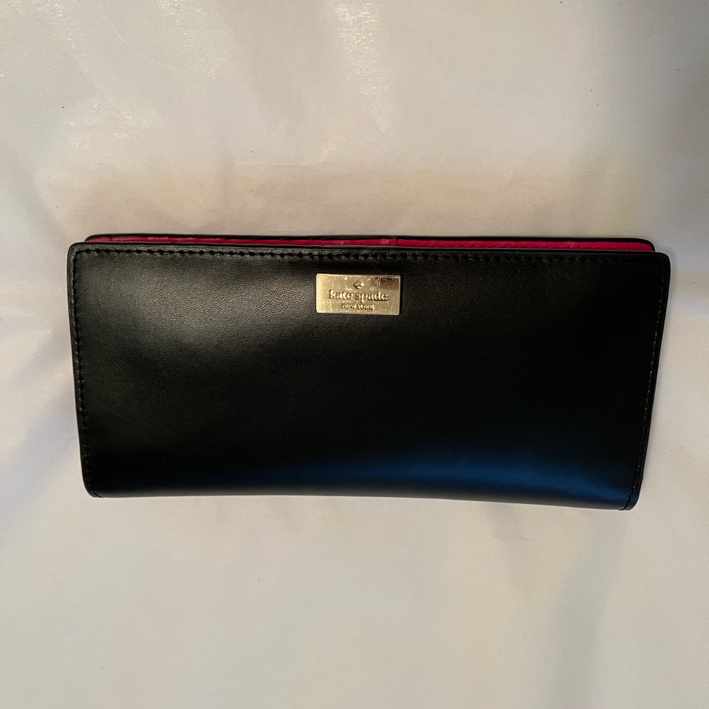 Kate Spade Stacy Arbour Hill Wallet Black Pink